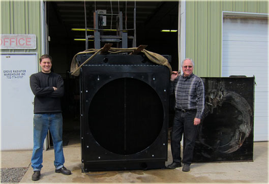 Tub Grinder Radiator Recore